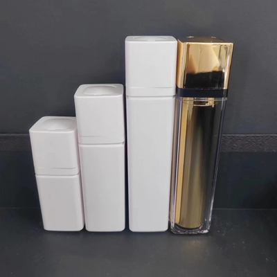 ক্রিম 15ML / 30ML / 50ML এর জন্য বায়ুবিহীন ডিসপেনসার বোতল হিসাবে স্ক্রু ক্যাপ টাইপ