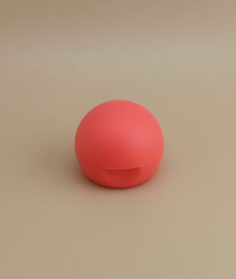 প্রসাধনী বোতলগুলির জন্য হালকা লাল প্লাস্টিকের মসৃণ ম্যাট গোলাকার ঢাকনা