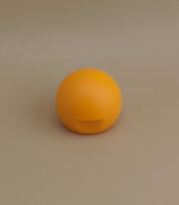 কসমেটিক বোতল জন্য হলুদ প্লাস্টিক মসৃণ ম্যাট গোলাকার ঢাকনা