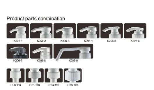 লোশন পাম্প K206-1 ডিসপেনসর
