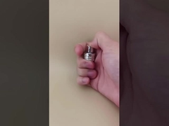 ব্যক্তিগতকৃত সিলভার অ্যালুমিনিয়াম বোতাম ফাইন ক্রাম্প স্প্রেয়ার স্ক্রু K405-1 পারফিউম জন্য