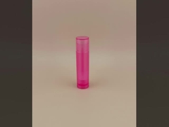 লিপস্টিকের জন্য ছোট মসৃণ স্বচ্ছ গোলাপী ঠোঁটের ব্যালাম প্যাকেজিং