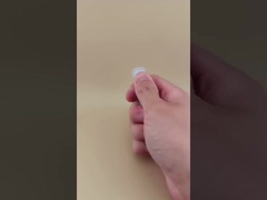 লিপস্টিকের জন্য স্বচ্ছ রিবেড ক্যাপ সহ নীল ছোট ঠোঁটের ব্যালাম প্যাকেজিং