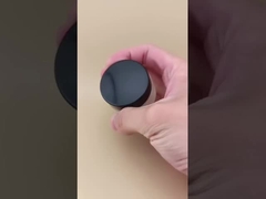 মহিলা লশনের জন্য কালো স্ক্রু ঢাকনা সহ স্বচ্ছ রিবড গ্লাস ক্রিম জার