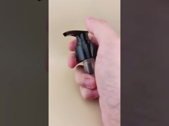 ত্বকের যত্নের বোতলগুলির জন্য চকচকে কালো লোশন পাম্প স্ক্রুযুক্ত খাঁজযুক্ত K201-9