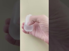 ফাউন্ডেশনের জন্য গোলাকার কোণ ঘন একক স্বচ্ছ গ্লাস বোতল