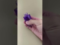 নতুন ডিজাইন ধীরে ধীরে পরিবর্তন পরিষ্কার বেগুনি মসৃণ গ্লাস বোতল K-GBL30