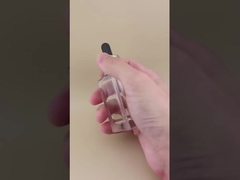 লোশনের জন্য সূক্ষ্ম স্বচ্ছ মসৃণ ছোট বর্গাকার ড্রপার বোতল