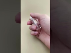 মিনি ক্লিয়ার মসৃণ গোলাকার লম্বা ড্রপপার বোতল