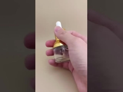 এসেন্সের জন্য সুন্দর গোলাকার পরিষ্কার ড্রপপারের বোতল