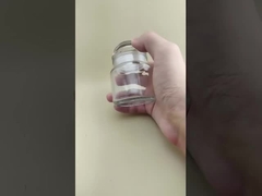 উৎসবের জন্য সূক্ষ্ম নকশার স্বচ্ছ মোমবাতি কাপ