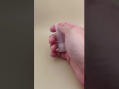 লিপস্টিকের জন্য স্বচ্ছ ছোট উপবৃত্তাকার লিপ বাম প্যাকেজিং