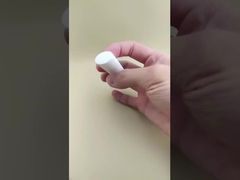 ঠোঁটের জন্য সাদা ছোট উপবৃত্তাকার মসৃণ লিপ বাম প্যাকেজিং