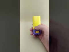 হলুদ এবং বেগুনি মসৃণ ঠোঁট রঙের লিপস্টিকের প্যাকেজিং