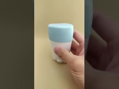 ঠোঁটের জন্য সাদা বড় মসৃণ লিপ বাম প্যাকেজিং, নীল ঢাকনা সহ ২৩0৮