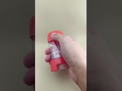 লিপস্টিকের জন্য লাল ঢাকনা সহ ক্লিয়ার স্মুথ লিপ বাম প্যাকেজিং ২৩১৬