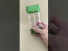 লিপস্টিকের জন্য সবুজ ঢাকনা 2315 সহ স্বচ্ছ মসৃণ ঠোঁট মলম প্যাকেজিং