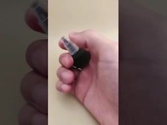 পেইন্ট বোতল জন্য কালো প্লাস্টিকের Ribbed Jelly Cap