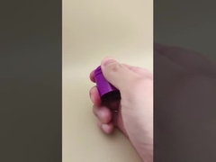 কসমেটিক বোতলগুলির জন্য সুন্দর ডিজাইন বেগুনি প্লাস্টিকের গোলাকার মসৃণ ক্যাপ