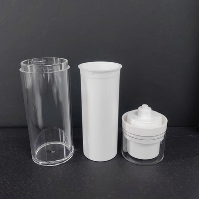 ক্যাপাসিটি 50ml-120ml এয়ারলেস পাম্প বোতল সাদা কালো স্বচ্ছ