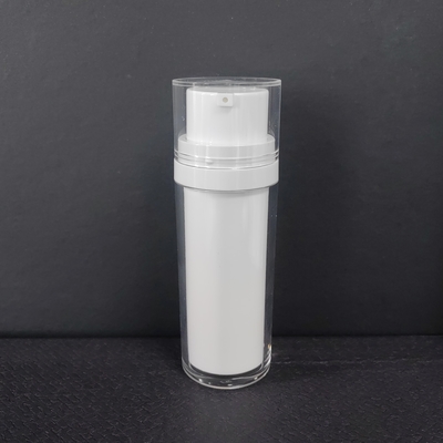 ক্যাপাসিটি 50ml-120ml এয়ারলেস পাম্প বোতল সাদা কালো স্বচ্ছ