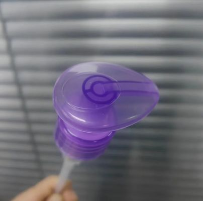 স্বচ্ছ বেগুনী বডি লোশন ডিসপেন্সার পাম্প নন স্পিল ১.২০ - ১.৫০ মিলি/টি