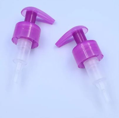 স্বচ্ছ বেগুনী বডি লোশন ডিসপেন্সার পাম্প নন স্পিল ১.২০ - ১.৫০ মিলি/টি