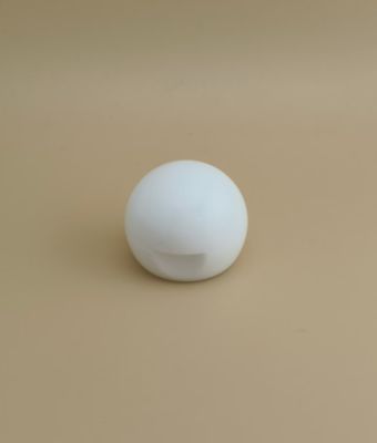 কসমেটিক বোতল জন্য সাদা প্লাস্টিক মসৃণ গোলাকার ঢাকনা