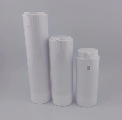 সাদা ভ্রমণ-বান্ধব খালি বায়ুবিহীন বোতল 50ml