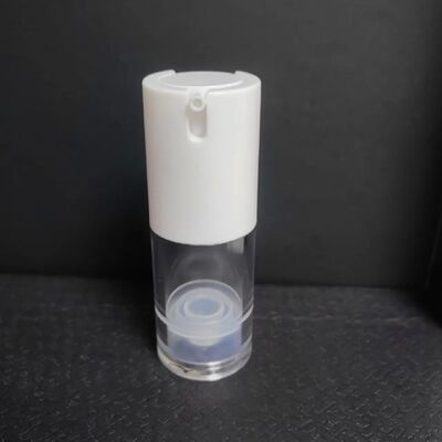 কসমেটিক প্যাকেজিং 30ml এয়ারলেস পাম্প বোতল সাদা প্লাস্টিক বোতল লোশন পাম্প পিপি বোতল