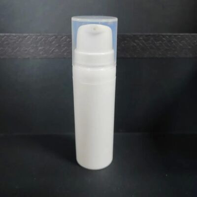 কসমেটিক প্যাকেজিং 30ml এয়ারলেস পাম্প বোতল সাদা প্লাস্টিক বোতল লোশন পাম্প পিপি বোতল