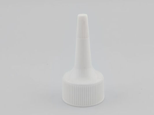 বোতল ডিসপেনসার কভার 24mm সাদা রিবড বন্ধ স্ক্রু ক্যাপ