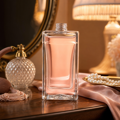 গরম বিক্রয় কাস্টমাইজড কসমেটিক প্যাকেজিং 100ml টেকসই গ্লাস বোতল সুগন্ধি বোতল