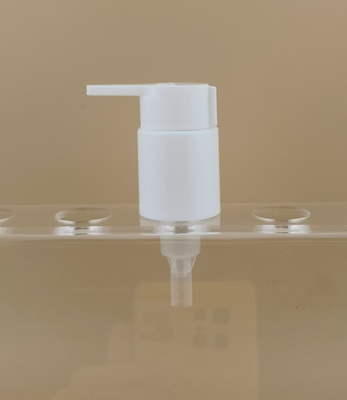 মহিলা প্রসাধনী বোতলগুলির জন্য বাম-ডান লক K702-1 সহ সাদা প্লাস্টিক পিপি লোশন পাম্প