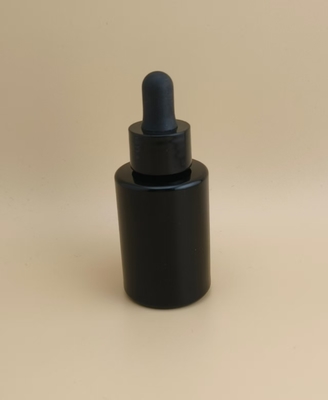 নতুন ডিজাইন কালো মসৃণ গোলাকার ড্রপপার বোতল K-GBL30