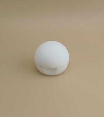 কসমেটিক বোতল জন্য সাদা প্লাস্টিক ছোট মসৃণ ম্যাট গোলাকার ঢাকনা