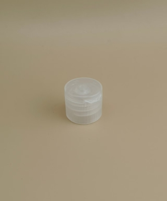 ছোট পরিষ্কার গোলাকার খাঁজকাটা প্লাস্টিকের ক্যাপ, প্রসাধনী বোতলগুলির জন্য